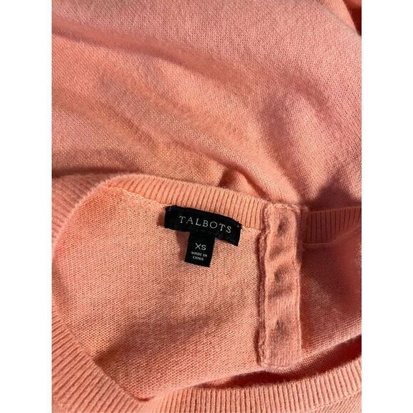 Talbots orange crew neck long sleeve wool blend sweater - S - Picture 6 of 8